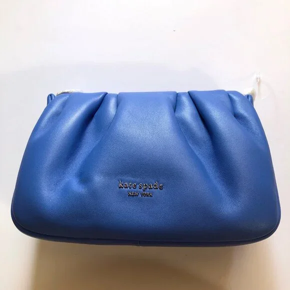 NWT Kate Spade Fluorite Blue Souffle Crossbody bag